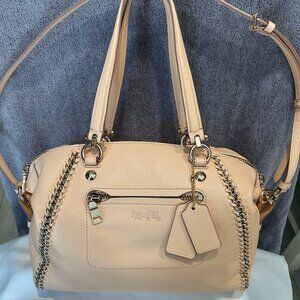 Coach Prairie Whiplash Leather Cream Handbag K1480-34339 NWOT